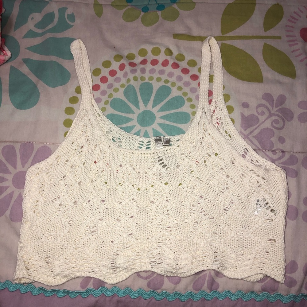 Beautiful white crop top